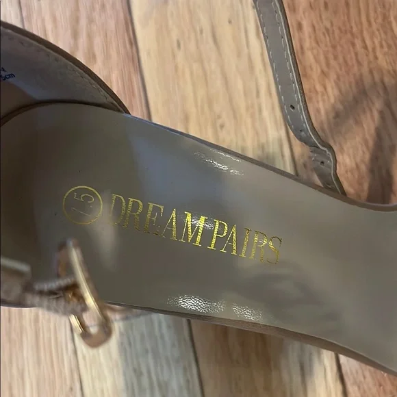 Taupe Heeled Sandals - Picture 2 of 7